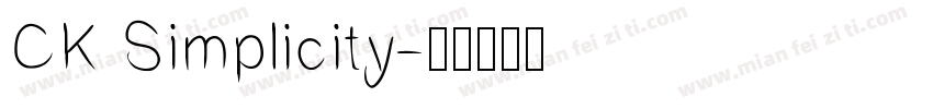 CK Simplicity字体转换